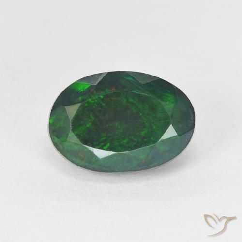 1.92ct 天然 マルチカラー オパール, 楕円形, 半透明