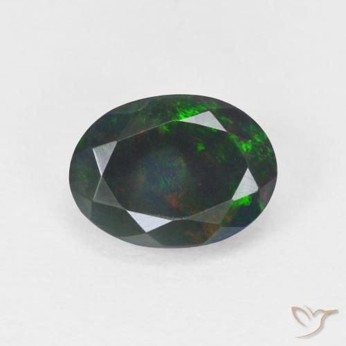 1.09ct 天然 マルチカラー オパール, 楕円形, 半透明