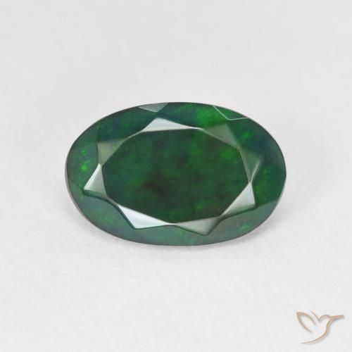 1.52ct 天然 マルチカラー オパール, 楕円形, 半透明