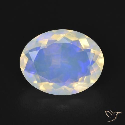 3.07ct 天然 マルチカラー オパール, 楕円形, 透明
