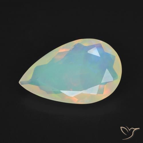 2.62ct 天然 マルチカラー オパール, 洋梨の形, 透明, Photo A