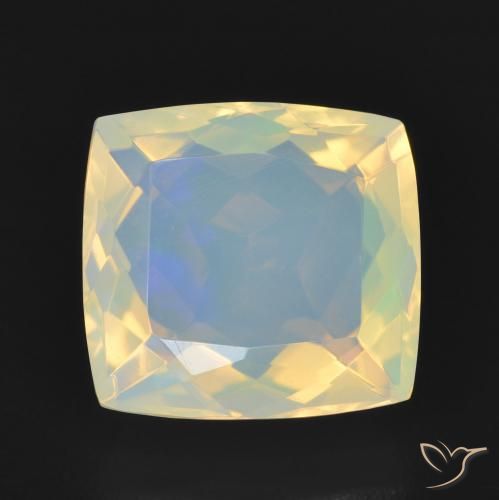 2.53ct 天然 マルチカラー オパール, クッション, 透明