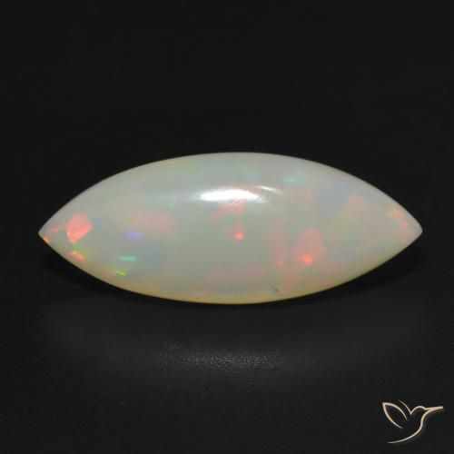 3.05ct 天然 マルチカラー オパール, マーキーズ, 半透明