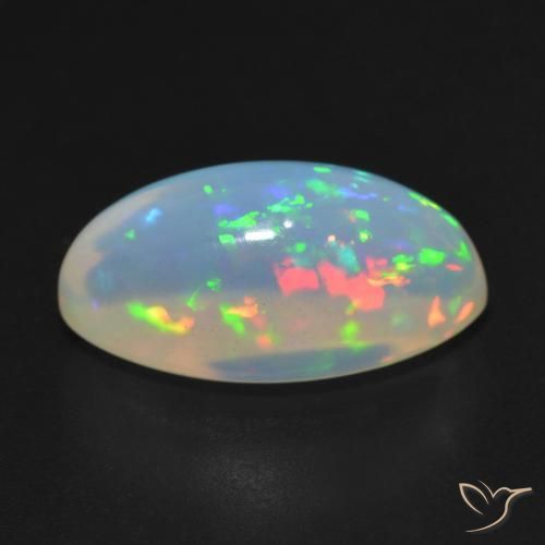 8.20カラットの天然マルチカラーオパール（18.8×10.3 mm・マーキス）
