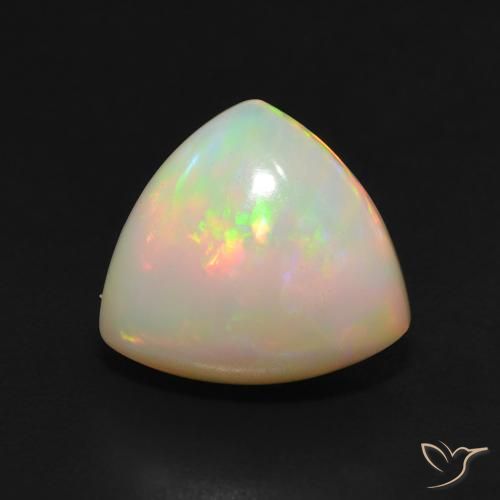 3.00ct 天然 マルチカラー オパール, トリリオン, 半透明
