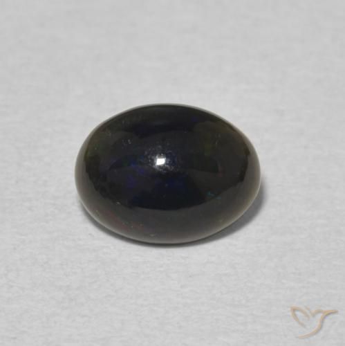 0.64ct 天然 マルチカラー オパール, 楕円形, オペーク