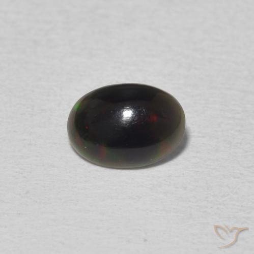 0.38ct 天然 マルチカラー オパール, 楕円形, オペーク