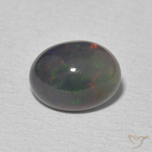 1.31ct 天然 マルチカラー オパール, 楕円形, オペーク