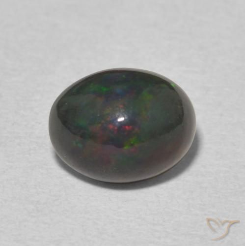1.34ct 天然 マルチカラー オパール, 楕円形, オペーク, Photo A