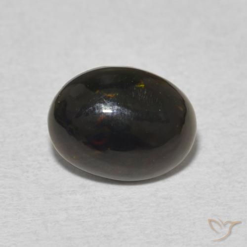 0.93ct 天然 マルチカラー オパール, 楕円形, オペーク