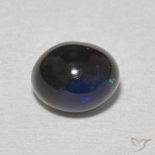 0.73ct 天然 マルチカラー オパール, 楕円形, オペーク