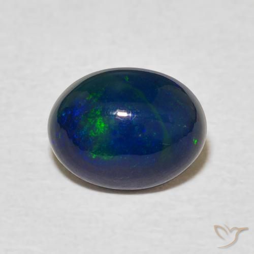 1.10ct 天然 マルチカラー オパール, 楕円形, オペーク