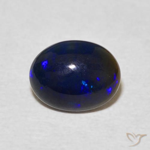 0.94ct 天然 マルチカラー オパール, 楕円形, オペーク