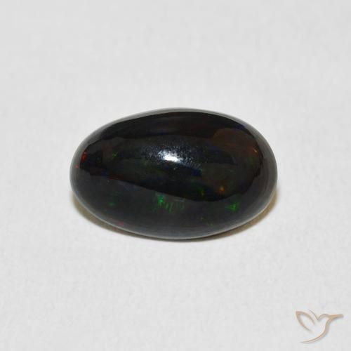 2.16ct 天然 マルチカラー オパール, 楕円形, オペーク
