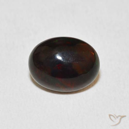1.14ct 天然 マルチカラー オパール, 楕円形, オペーク