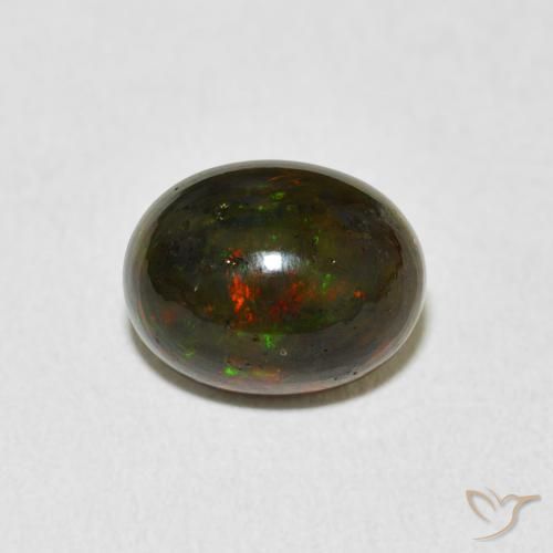 1.89ct 天然 マルチカラー オパール, 楕円形, オペーク