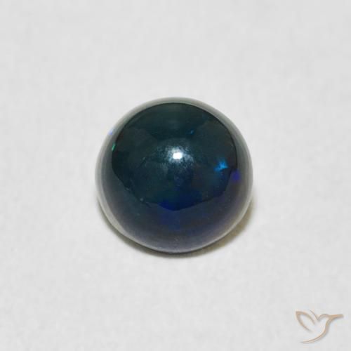 0.40ct 天然 マルチカラー オパール, ラウンド, オペーク