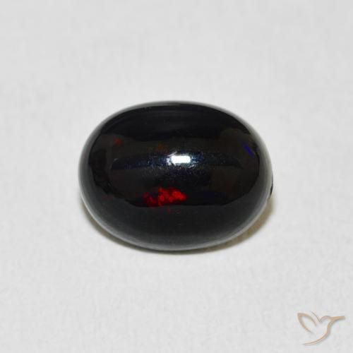1.65ct 天然 マルチカラー オパール, 楕円形, オペーク