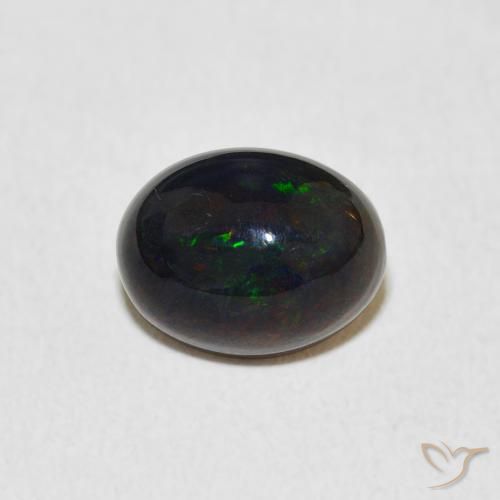 1.40ct 天然 マルチカラー オパール, 楕円形, オペーク