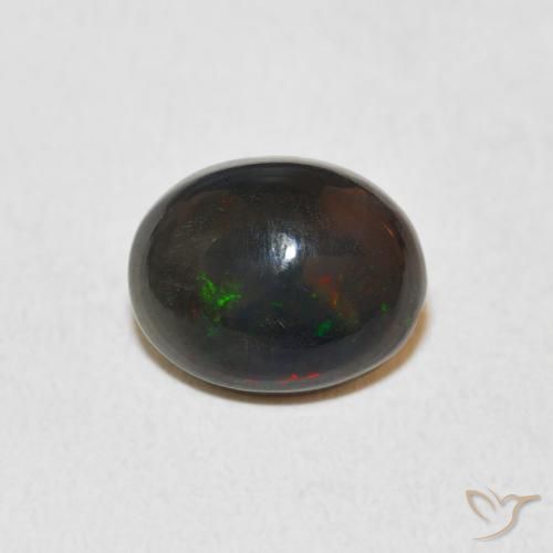 1.59ct 天然 マルチカラー オパール, 楕円形, オペーク