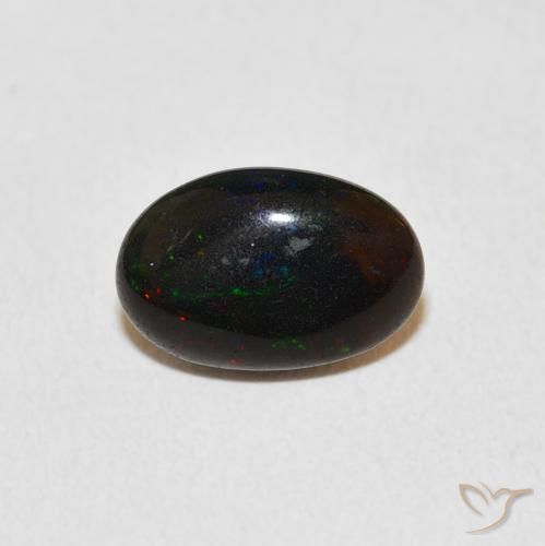 1.08ct 天然 マルチカラー オパール, 楕円形, オペーク