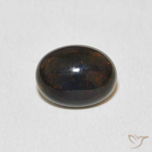 1.14ct 天然 マルチカラー オパール, 楕円形, オペーク