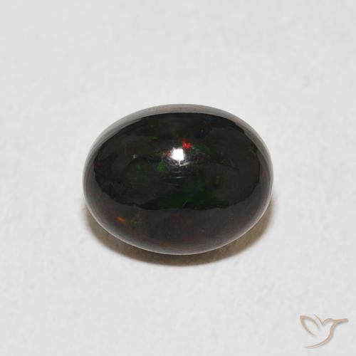 1.50ct 天然 マルチカラー オパール, 楕円形, オペーク