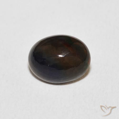 1.29ct 天然 マルチカラー オパール, 楕円形, オペーク
