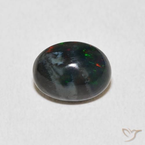 1.16ct 天然 マルチカラー オパール, 楕円形, オペーク