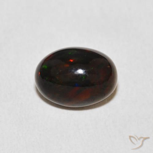 2.46ct 天然 マルチカラー オパール, 楕円形, オペーク