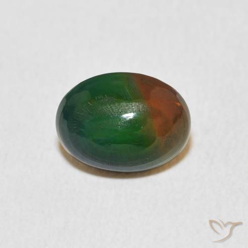 1.16ct 天然 マルチカラー オパール, 楕円形, オペーク