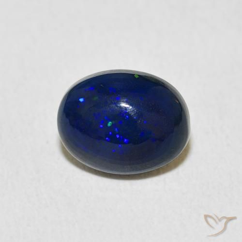 1.33ct 天然 マルチカラー オパール, 楕円形, オペーク