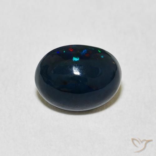1.10ct 天然 マルチカラー オパール, 楕円形, オペーク