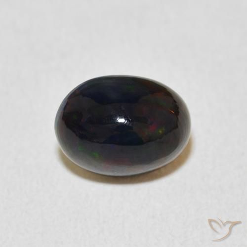 1.29ct 天然 マルチカラー オパール, 楕円形, オペーク