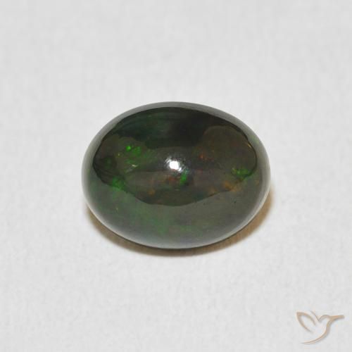 1.19ct 天然 マルチカラー オパール, 楕円形, オペーク