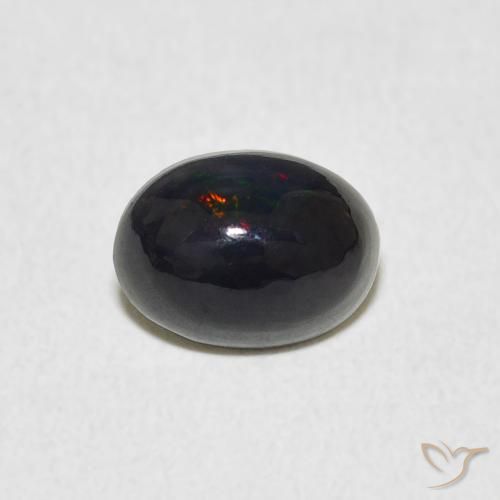 0.70ct 天然 マルチカラー オパール, 楕円形, オペーク