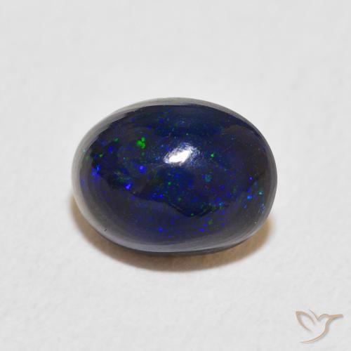 0.92ct 天然 マルチカラー オパール, 楕円形, オペーク