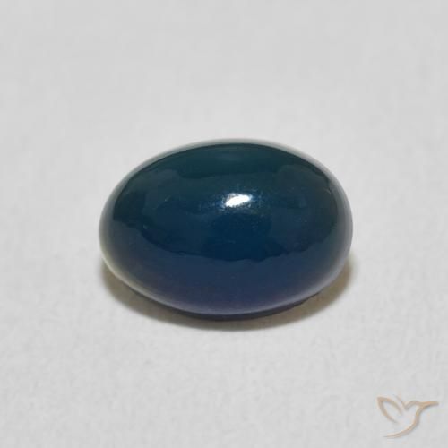 0.49ct 天然 マルチカラー オパール, 楕円形, オペーク