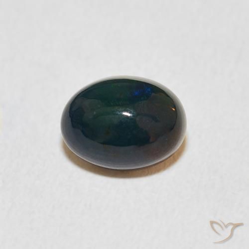 0.98ct 天然 マルチカラー オパール, 楕円形, オペーク, Photo A