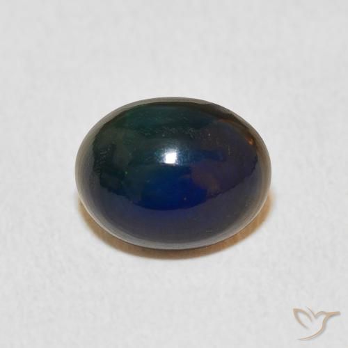 1.15ct 天然 マルチカラー オパール, 楕円形, オペーク