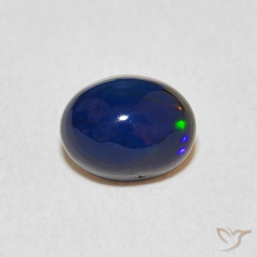 1.05ct 天然 マルチカラー オパール, 楕円形, オペーク