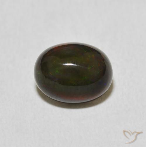 1.42ct 天然 マルチカラー オパール, 楕円形, オペーク