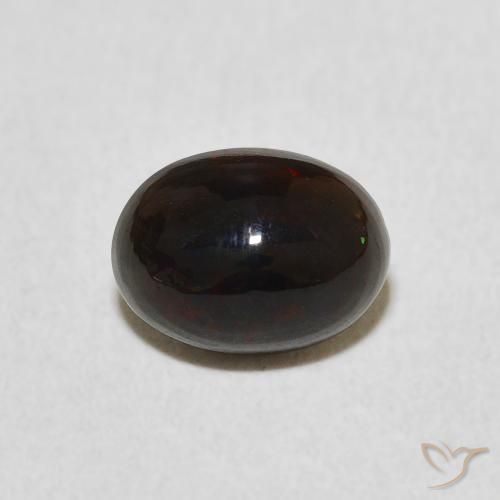0.76ct 天然 マルチカラー オパール, 楕円形, オペーク