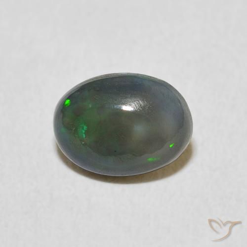0.89ct 天然 マルチカラー オパール, 楕円形, オペーク
