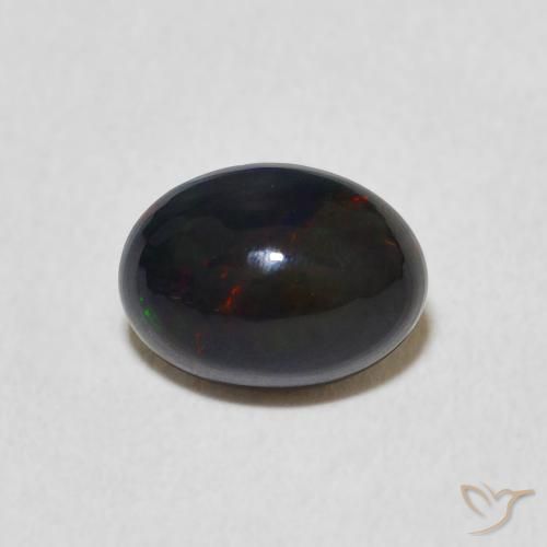0.91ct 天然 マルチカラー オパール, 楕円形, オペーク