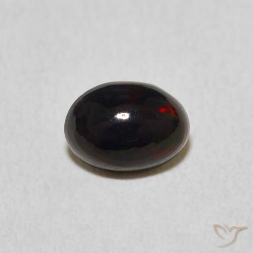 0.46ct 天然 マルチカラー オパール, 楕円形, オペーク