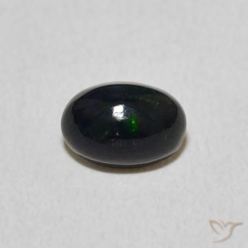 0.48ct 天然 マルチカラー オパール, 楕円形, オペーク