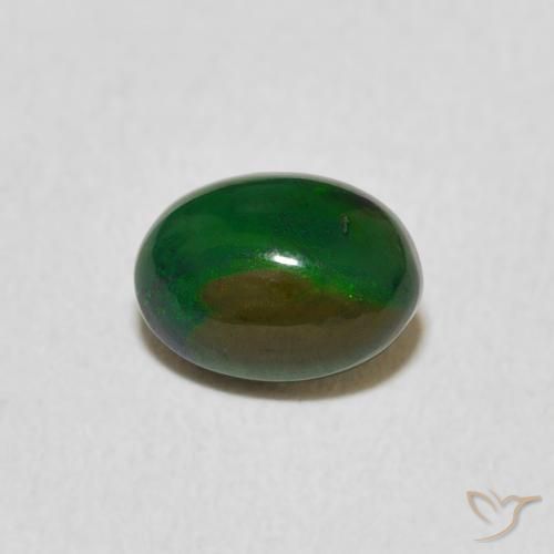 0.53ct 天然 マルチカラー オパール, 楕円形, オペーク, Photo A
