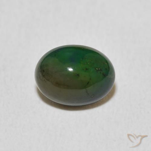 0.86ct 天然 マルチカラー オパール, 楕円形, オペーク