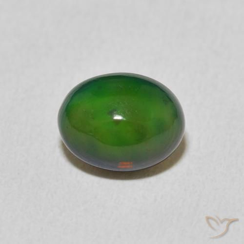 1.54ct 天然 マルチカラー オパール, 楕円形, オペーク
